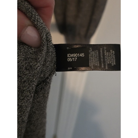 Express Women's Medium Gray Long Sleeve Ruched Bodycon Dress - Picture 5 of 5